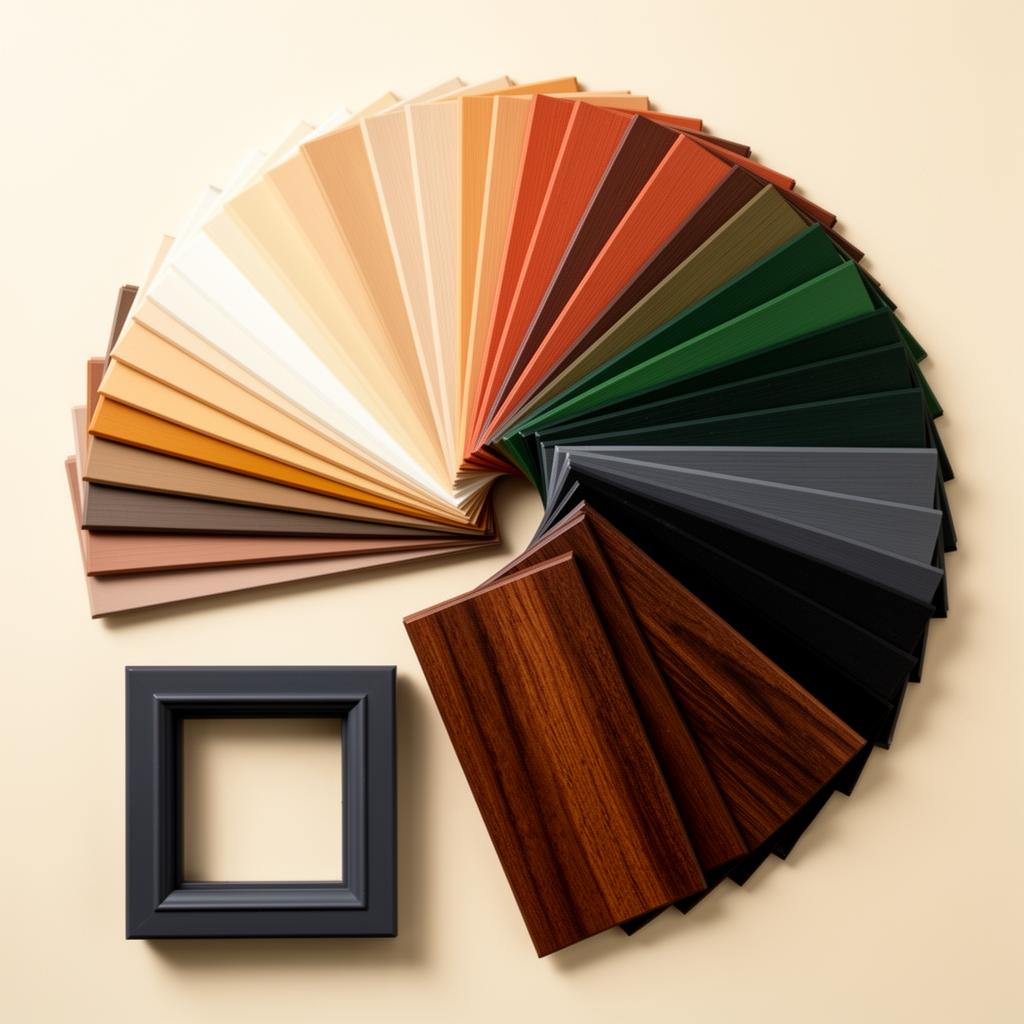 Kleurenwaaier met meer dan 50 kleuren voor VEKA kunststof kozijnen