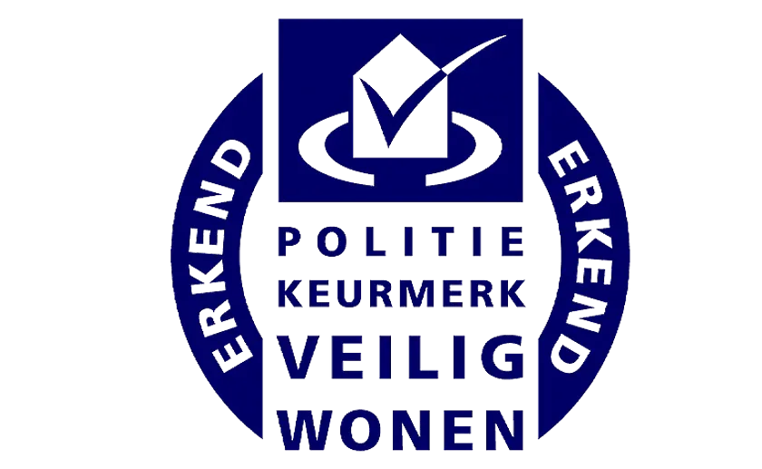 Logo Politiekeurmerk Veilig Wonen - erkend keurmerk voor inbraakpreventie