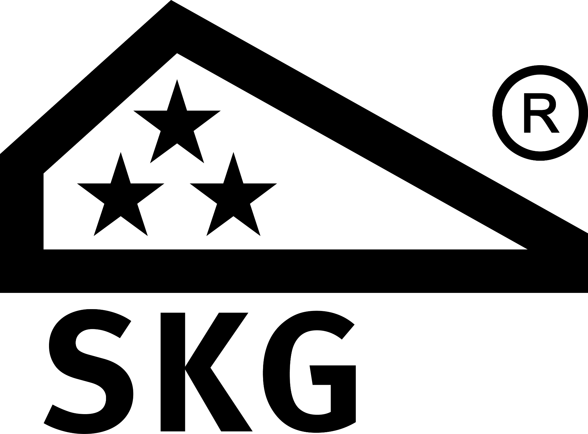 Logo SKG met drie sterren - hoogste klasse inbraakwerend hang- en sluitwerk
